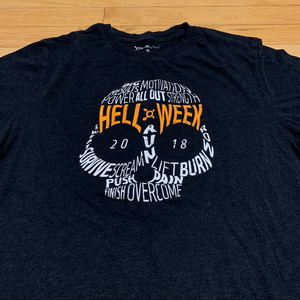 Orange Theory Skull Graphic T-Shirt - Picture 2 of 6